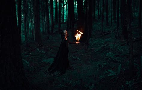 Lighting The Way Witch Forest Fire Dark Magic Hd Wallpaper Peakpx