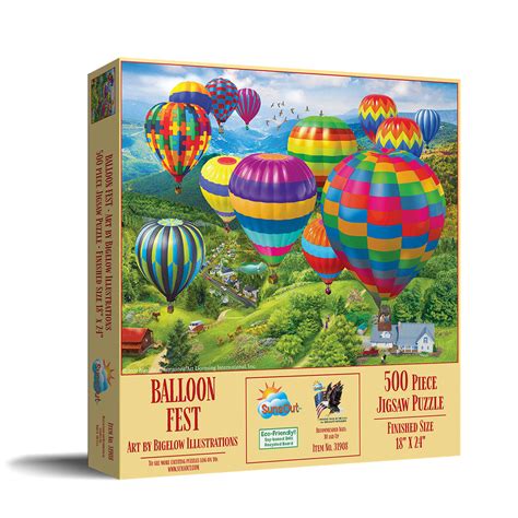 Balloon Fest 500 Pieces Sunsout Puzzle Warehouse