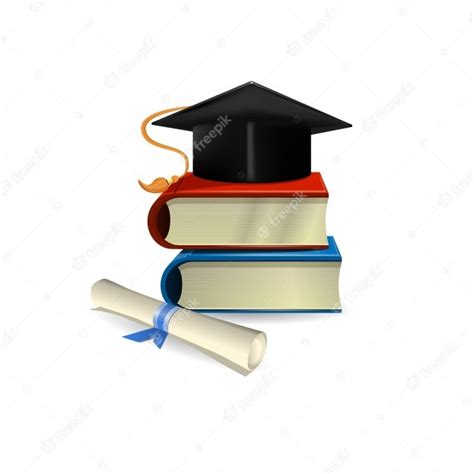 Graduation Cap Diploma And Books Vector Free Download