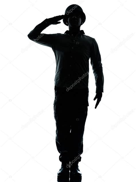 Soldado Del Ejército Saludando Fotografía De Stock © Stylepics