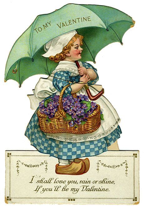 From The Victorian Valentines Collection I Shall Love You Rain Or