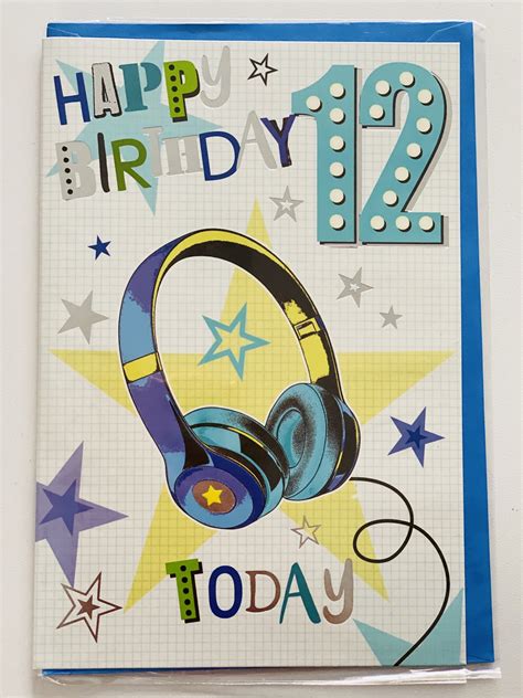 Our collection of the gift ideas is based on real customer feedback, so we know these gifts are going to be a hit with any boy his age. Boys Age 12 Birthday Card - Funky Kids