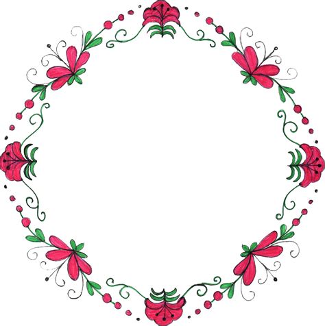We upload amazing new content everyday! 8 Circle Flower Drawing Frame (PNG Transparent) | OnlyGFX.com