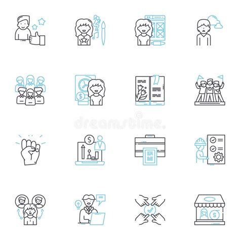 Creative Marketing Linear Icons Set Innovation Creativity