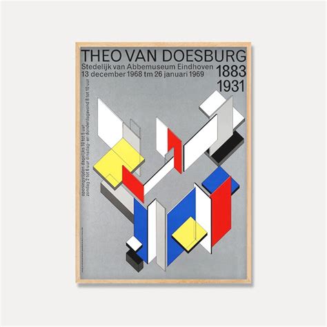 테오 반 되스버그 Theo Van Doesburg — 1883 1931 액자포함 62 X 85cm 감도 깊은 취향