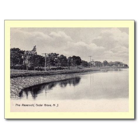 Reservoir Scene Cedar Grove New Jersey Vintage Postcard Zazzle