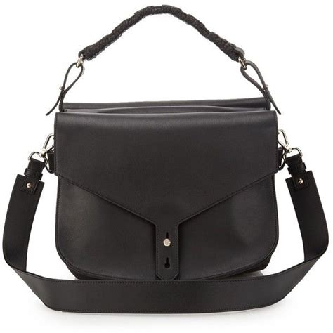 Thakoon Black Leather Hudson Saddle Bag Black Leather Handbags