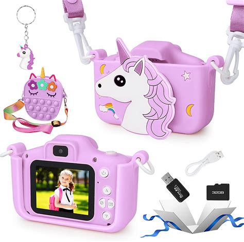 Artcwk Kids Camera Kids Camera For Girls Unicorn Camera T For 5 6 7
