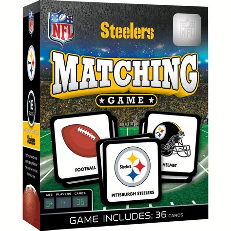 Masterpieces Nfl Matching Game Pittsburgh Steelers Matching Game