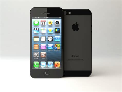 3d Apple Iphone 5 Model