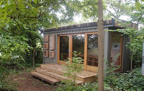 Container Classroom With Green Roof Small Scale Green Roof Guide