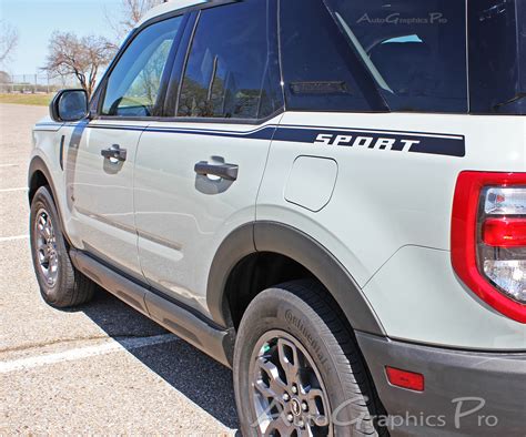 2021 2022 Ford Bronco Sport Stripes Side Decals Rider Door Vinyl