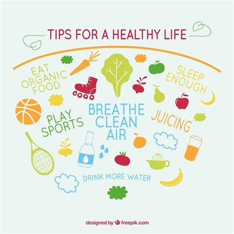 Tips For Healthy Life Vector Vector Free Download