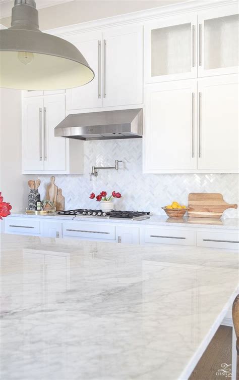 14 White Marble Kitchen Backsplash Ideas Youll Love