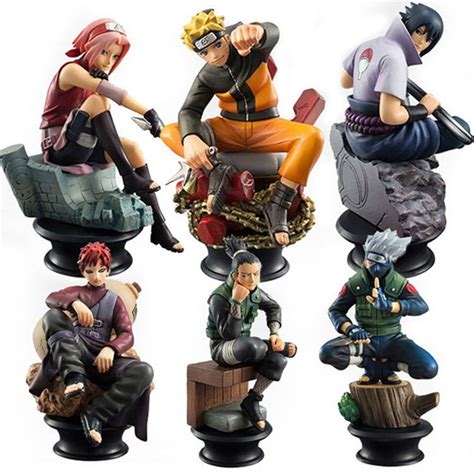 Figurines Naruto 6 Pièces Ensemble Figurines Hakijap