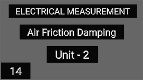 Air Friction Damping Youtube