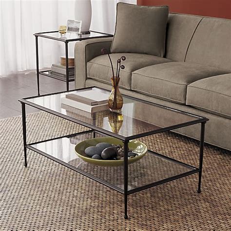 Crate & barrel oval glass top coffee table. Pia Coffee Table in Side, Coffee Tables | Crate and Barrel ...
