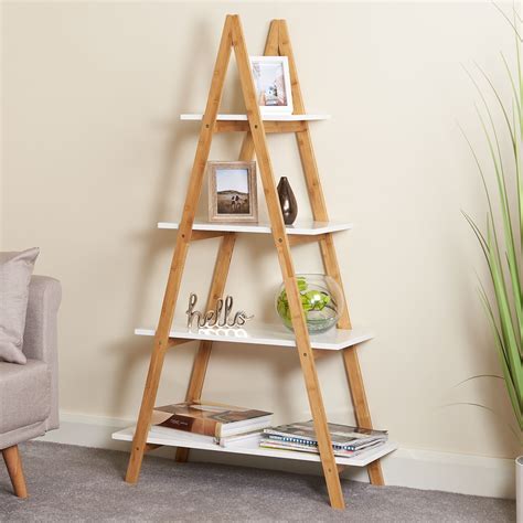 Display Ladder Shelf Books Home
