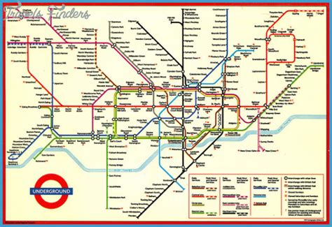 London Metro Map Travelsfinderscom