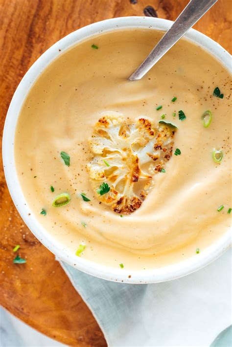 Creamy Roasted Cauliflower Soup Recipes