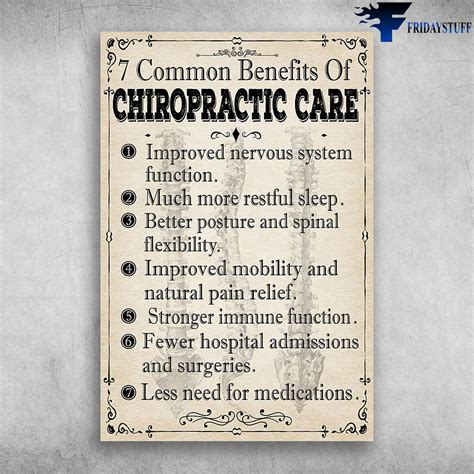 Seven Common Benefits Of Chiropractic Care Fridaystuff