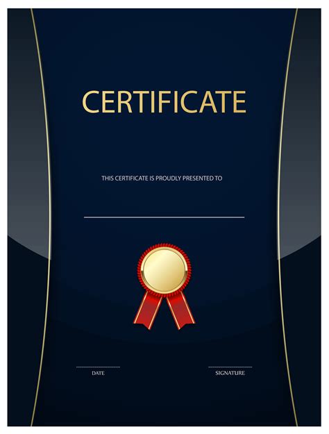 Dark Blue Certificate Template Png Image Gallery Yopriceville High