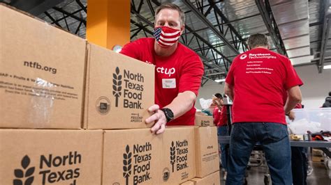 Raytheon Joins With North Texas Food Bank In Their Global Month Of