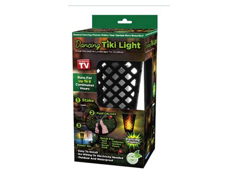 As Seen On Tv Dancing Tiki Light Solar Tiki Torch Outdoor Lighting