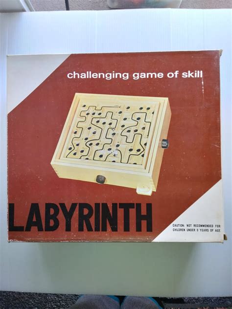 Vintage Wooden Labyrinth Maze Game Vintage Game Etsy