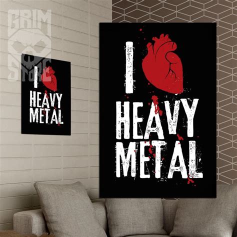 i love heavy metal plakat