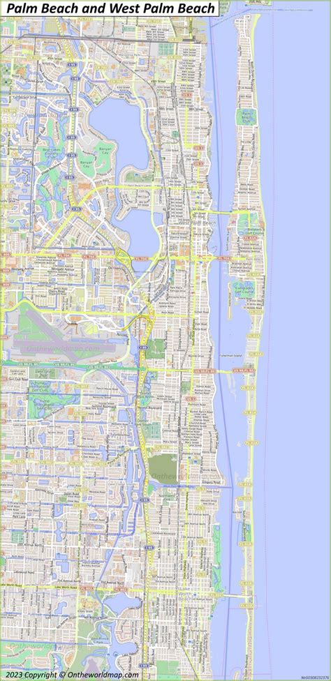 Map Of Palm Beach And West Palm Beach