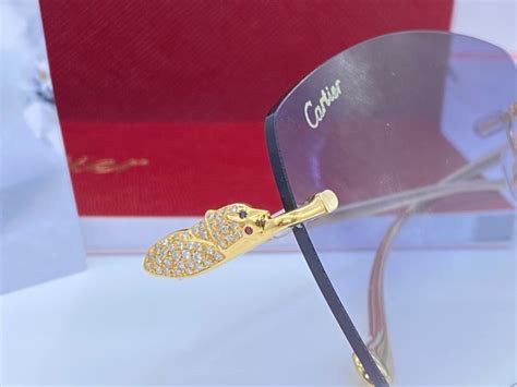 Cartier Panthere Gold Diamond Glasses Catawiki