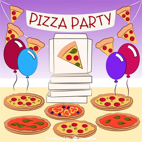 Pizza Party Vector Free Download Creazilla