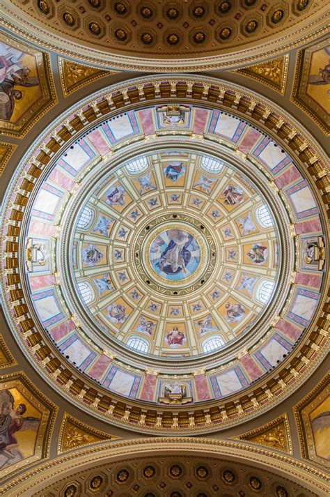 Interior Of The Cupola In The Roman Catholic Church St Stephen S