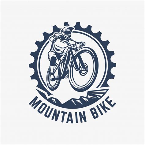 See more ideas about bike logo, bike, logos. Mountain bike vintage logo template gear and cyclist ...