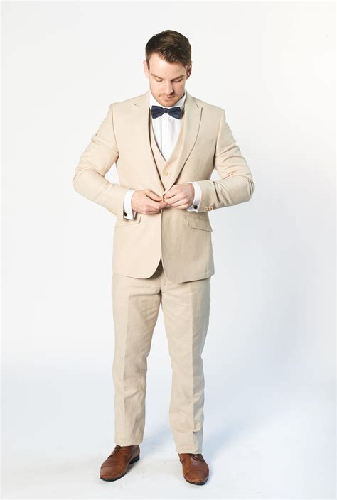 The Louis Three Piece Sand Coloured Suit Brittons Formal Wear