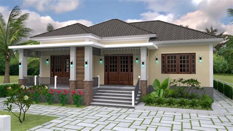 House Plans 12x11m With Full Plan 3beds Samhouseplans