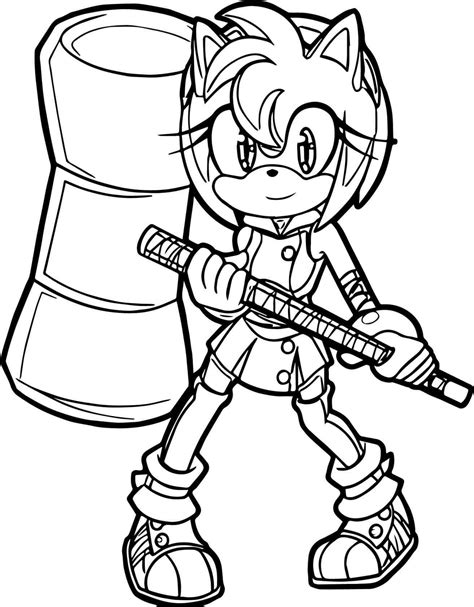In the imaginary island of bygone, sonic, along with his four. Amy Sonic Coloring Pages at GetColorings.com | Free ...