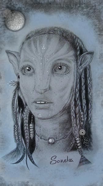 Neytiri Girl From Avatar Drawing By Alexandros Foltopoulos