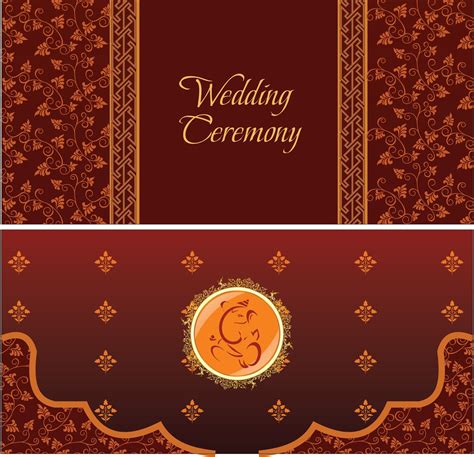 Hindu Wedding Card Graphic Design Cdr File Calligraphy And Clip Arts