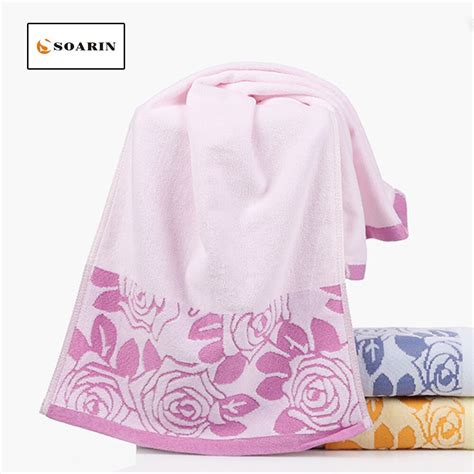 Soarin Solid Printed Floral 100 Cotton Face Towel Cotton Towels