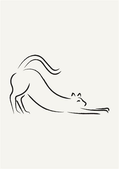 Picasso Cat Print Picasso Poster Picasso Animal Drawing Minimalist