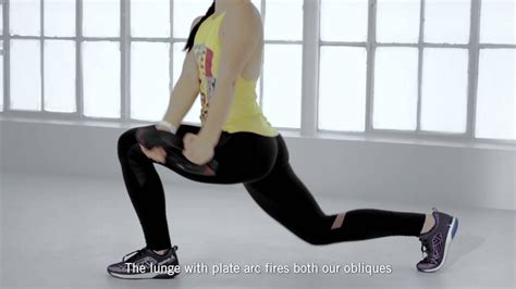 Workout Technique Lunge With Plate Arc Youtube