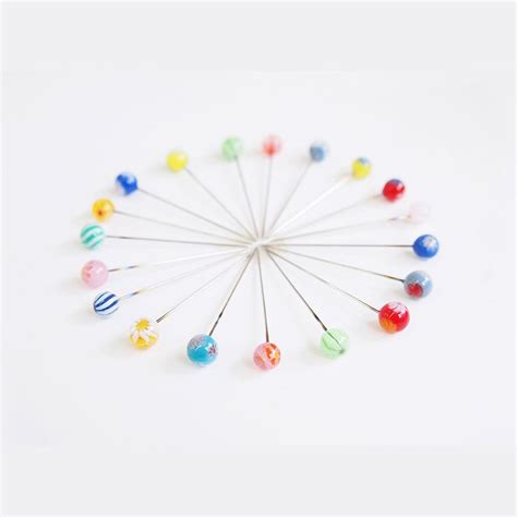 Glass Head Pins Made In Japan Artisan Sewing Glass Beads Sewing Tools