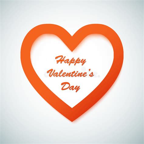 Happy Valentine S Day Vector Background With Heart Stock Vector