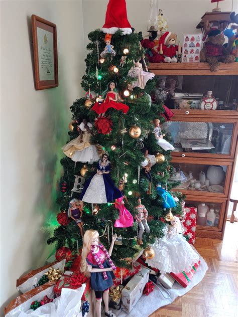 New To The Sub Heres My Barbie Themed Christmas Tree Barbie