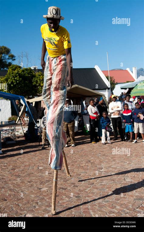 Stilt Walker At The Whale Festival Hermanus Western Cape South