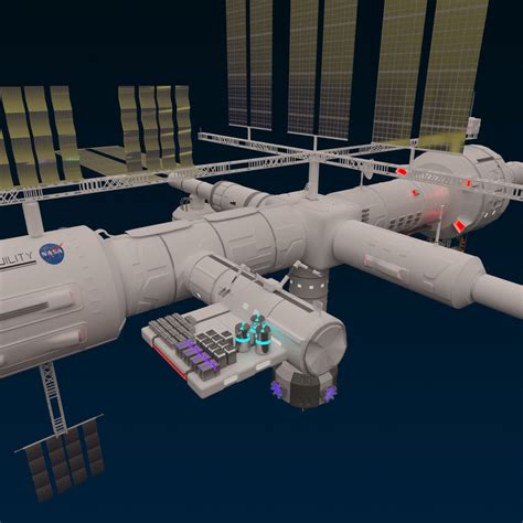 Space Station 3d Model Max