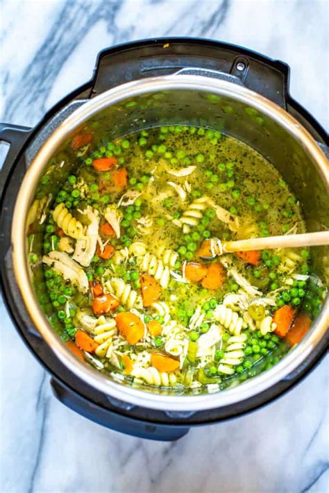 Easy Instant Pot Chicken Noodle Soup Eating Instantly