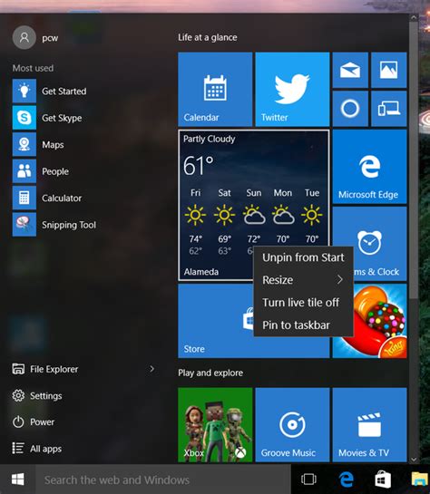 Windows 10 Remove Live Tiles From Start Menu Loxazones